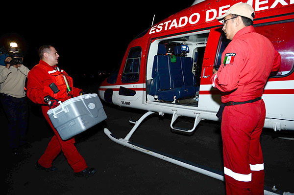 Grupo Relámpagos realiza traslado de órgano