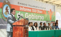 Emigdio Villanueva Navor presenta Informe de 100 Días