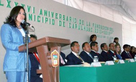 A 186 años, Capulhuac continúa por el camino del desarrollo: Leydi Fabiola Leyva