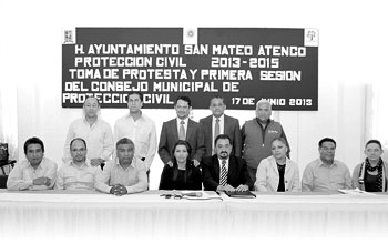 Rinde Protesta  Consejo Municipal de Protección Civil de San Mateo Atenco