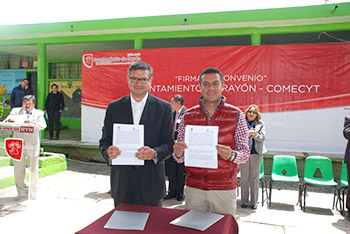 ﻿En un hecho sin precedentes, Rayón firma convenio con el COMECYT