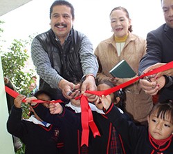 Inaugura alcalde de Ocoyoacac obras de infraestructura educativa