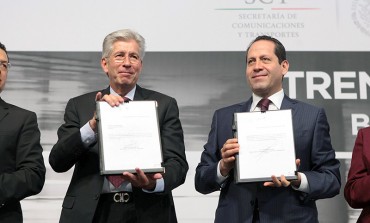 Firman bases de licitación para construcción de la primera etapa del Tren México-Toluca