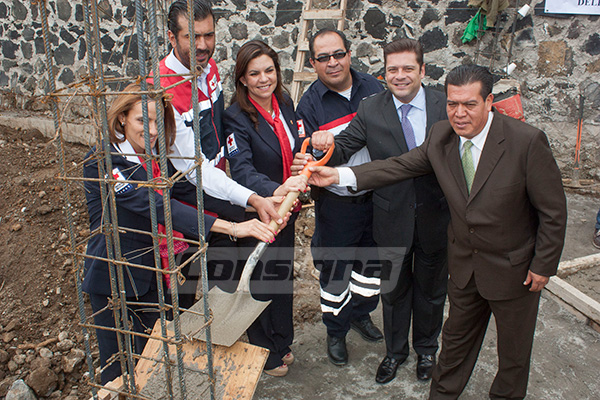 Inician construcción de la delegación de la Cruz Roja en Lerma