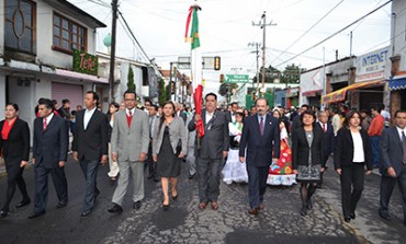 Con fervor rememoran en Tianguistenco el inicio de la gesta de independencia