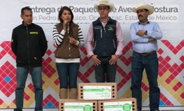 Diana Pérez Barragán entrega aves de postura en Atlapulco
