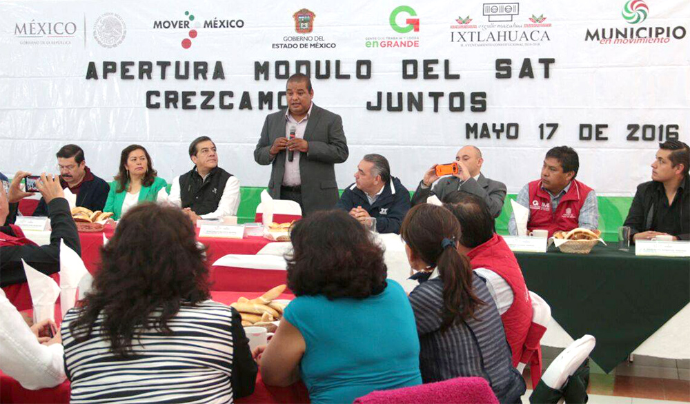 Aperturan en Ixtlahuaca el Módulo SAT “Crezcamos Juntos”
