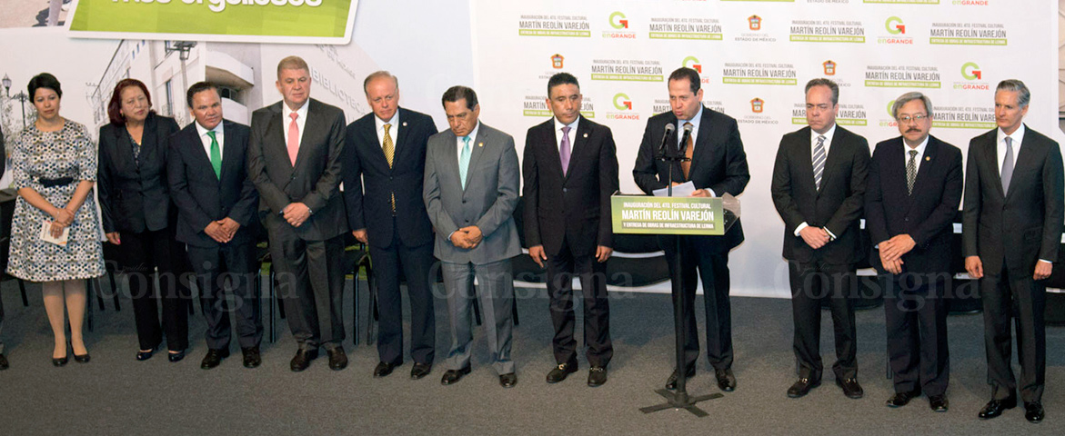 Eruviel Ávila y Jaime Cervantes inauguran obras por 110 mdp