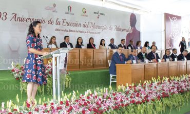 Atlacomulco, lugar de grandeza; de riqueza histórica y cultural; de tradición y de progreso: Anna María Chimal Velasco