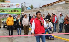 Zinacantepec inaugura pavimentaciones en el Barrio La Veracruz