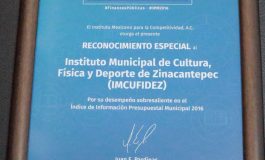 Ayuntamiento de Zinacantepec es reconocido por buena gestión, proyectos y prácticas municipales