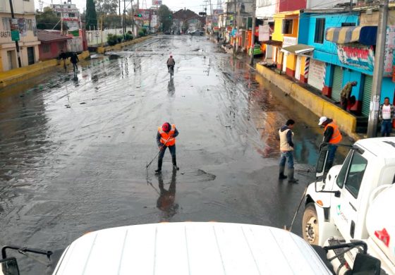 Atiende Ayuntamiento afectaciones por lluvias en San Mateo Atenco