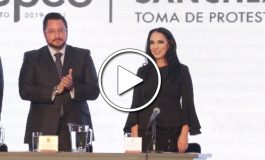 VIDEO: Gaby Gamboa rinde protesta como alcaldesa de Metepec