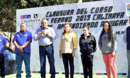 Oscar Hernández clausura Curso de Verano 2019 “Calimaya Kids Aprendiendo a Jugar"