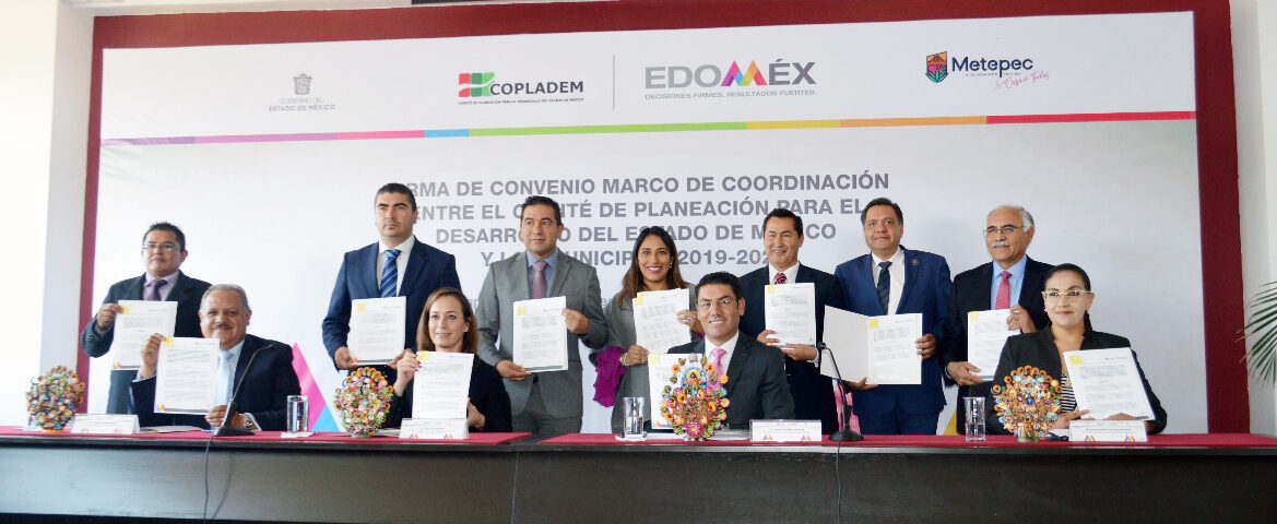Municipio de Calimaya suscribe convenio con el COPLADEM
