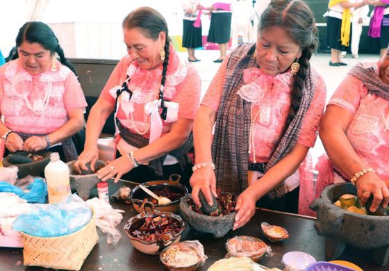 Presente la gastronomía otomí en la degustación de salsas y pulque tradicionales en la Fiesta Patronal Temoaya 2019