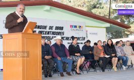 Oscar Hernández cumple su palabra, inicia construcción de aula en escuela secundaria de Calimaya