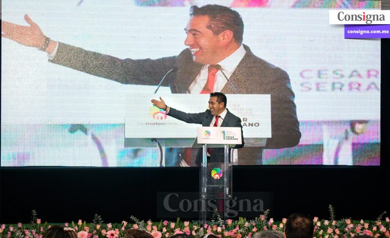 En San Mateo Atenco, Julio César Serrano presenta Primer Informe de Resultados