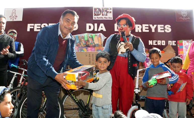 Llegarán los Reyes Magos con 60 mil juguetes a comunidades vulnerables y alejadas de Almoloya de Juárez