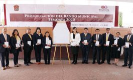 Alcaldesa de Temoaya promulga Bando Municipal 2020