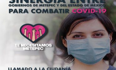 Sinergia entre gobiernos de Metepec y del Estado de México para combatir Covid-19