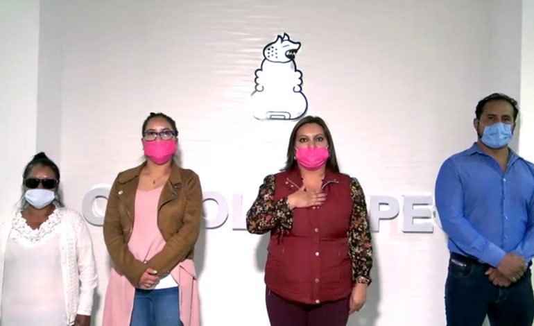 Alcaldesa de Otzolotepec donará una parte de su salario para apoyar a sectores vulnerables durante la cuarentena