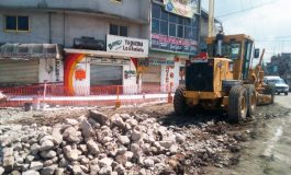 El Ayuntamiento de Temoaya trabaja en la primera etapa de remodelación del distribuidor vial “La Glorieta”