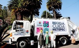 Personal de servicios públicos mantiene limpio Metepec