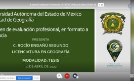 Geografía de UAEM realizó su primera evaluación profesional en línea