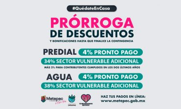 Vigentes en Metepec los descuentos en predial y agua