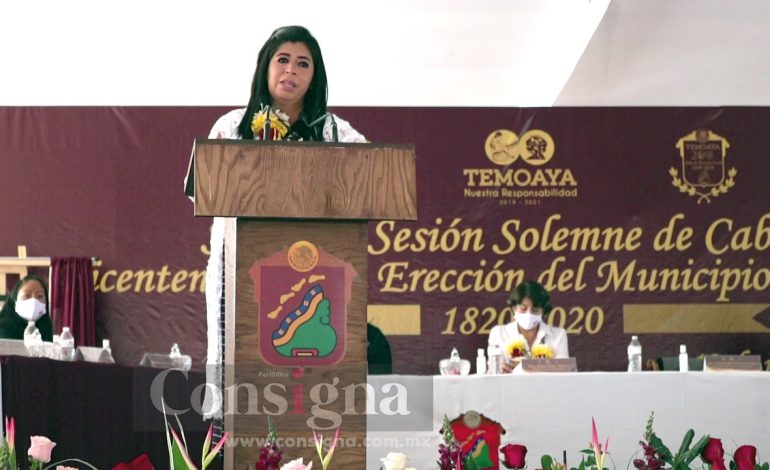 Temoaya, cuna de la cultura otomí, celebró 200 años de vida institucional