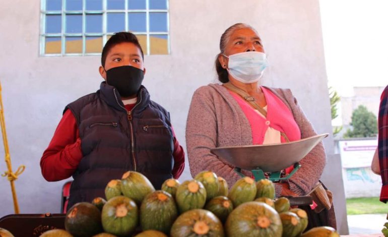 Con éxito se realiza el Primer Mercado Comunitario Otomí en Temoaya