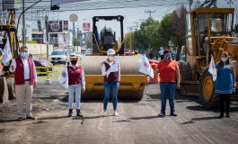 En Metepec, Ayuntamiento pavimentará intersección de las vías Leona Vicario y Guadalupe Victoria