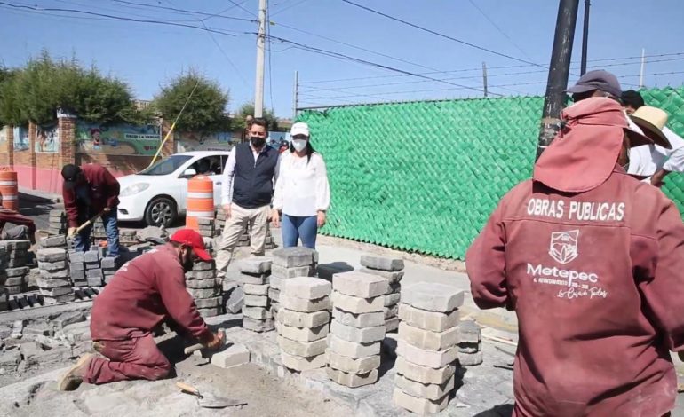 A pesar de la pandemia, gobierno de Metepec realiza obra pública por más de 120 MDP