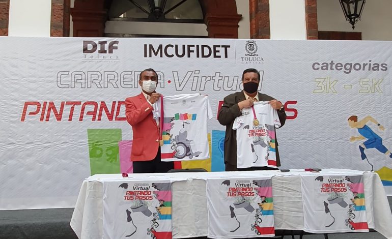 Invitan IMCUFIDET y DIF Toluca a la Carrera Virtual “Pintando tus Pasos”