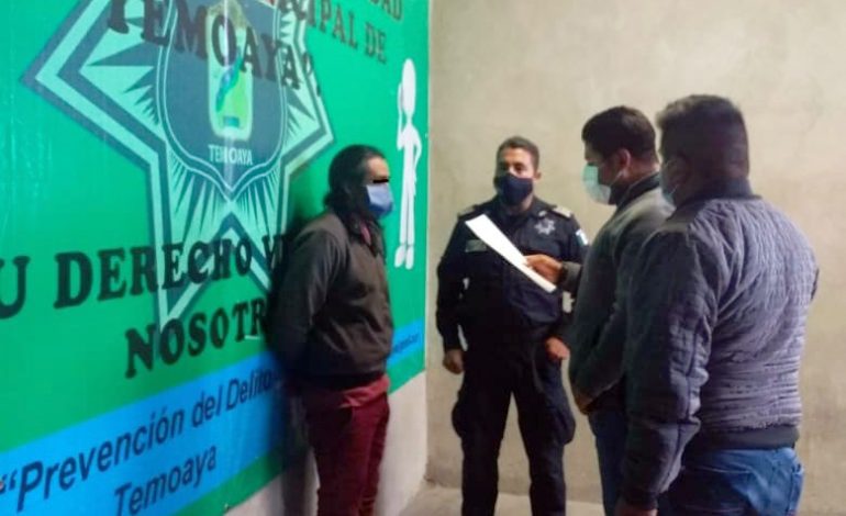 Logra policía de Temoaya detención de presunto violador