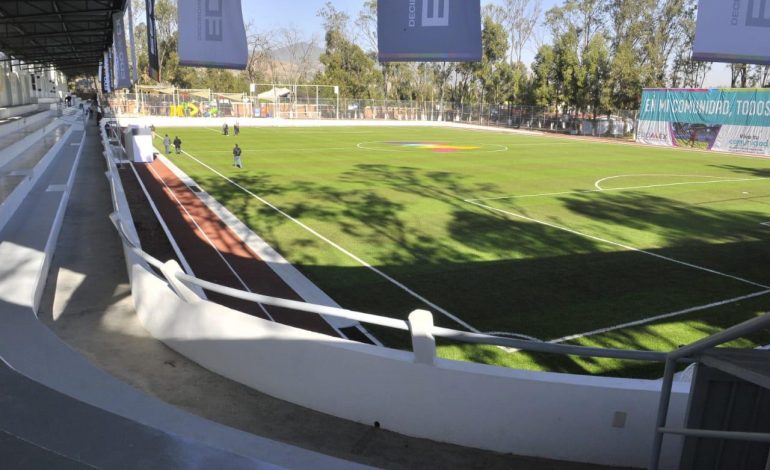 Gracias a la gestión de Alejandro Tenorio Esquivel, la rehabilitación del estadio “Margarito Esquivel” hoy es  una realidad