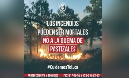 Llamado enérgico de Toluca para evitar quemas de pastizales