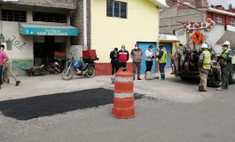 Gustavo Vargas pone en marcha Programa de Bacheo en Zinacantepec