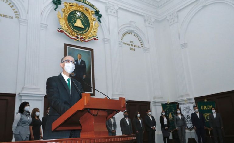 Carlos Eduardo Barrera Díaz, rector de UAEM para el periodo 2021-2025 
