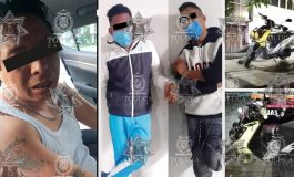 Policía Toluca detiene y traslada a la FGJEM a cinco sujetos
