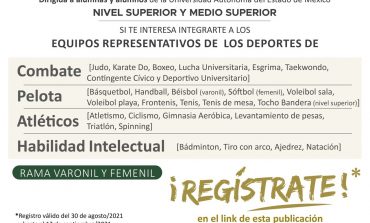 Convoca UAEM a integrarse a equipos representativos y práctica deportiva 