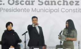 Oscar Sánchez rinde protesta como alcalde de Almoloya de Juárez