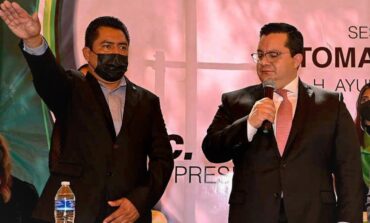 Juan Leonardez Flores rinde protesta como presidente municipal de Malinalco