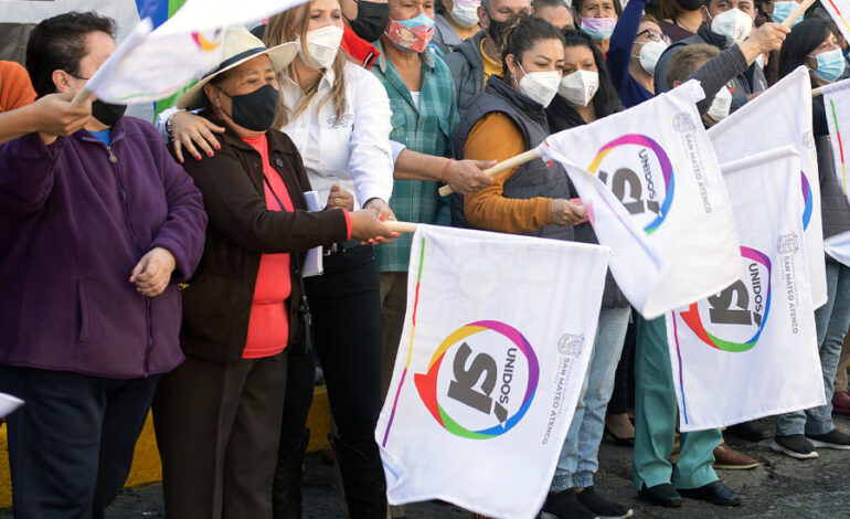 Ana Muñiz inicia Programa de Bacheo 2022-2024 en San Mateo Atenco