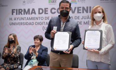 Almoloya de Juárez y la UDEMÉX firman convenio de colaboración para impulsar educación profesional