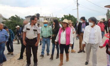 Son ya 12 las obras del ejercicio 2022 que entrega la alcaldesa de Otzolotepec