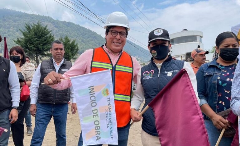 Roberto Bautista inicia programa de obras en San Pedro Tlanixco