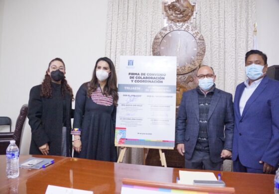 Firman Zinacantepec y TRIJAEM convenio de colaboración para el uso del Tribunal Electrónico