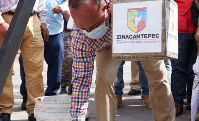 Mejorará la imagen urbana de Zinacantepec mediante la rehabilitación de la plaza acceso principal